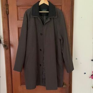 Lauren Ralph Lauren Gray Trench Coat Classic Design